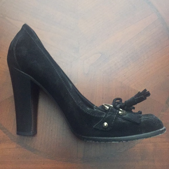 Gucci horsebit black suede heels - Picture 4 of 6